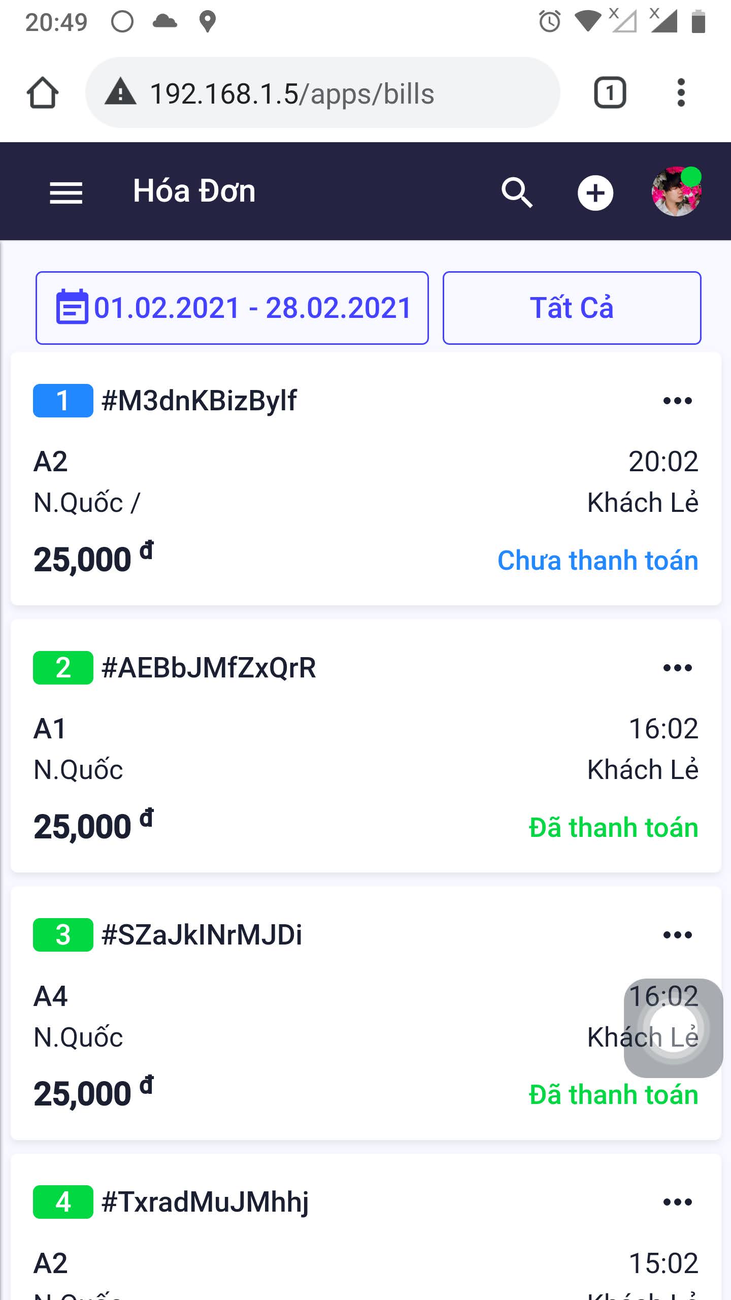 Phần mềm quán cà phê được Huỳnh Nhân Quốc phát triển