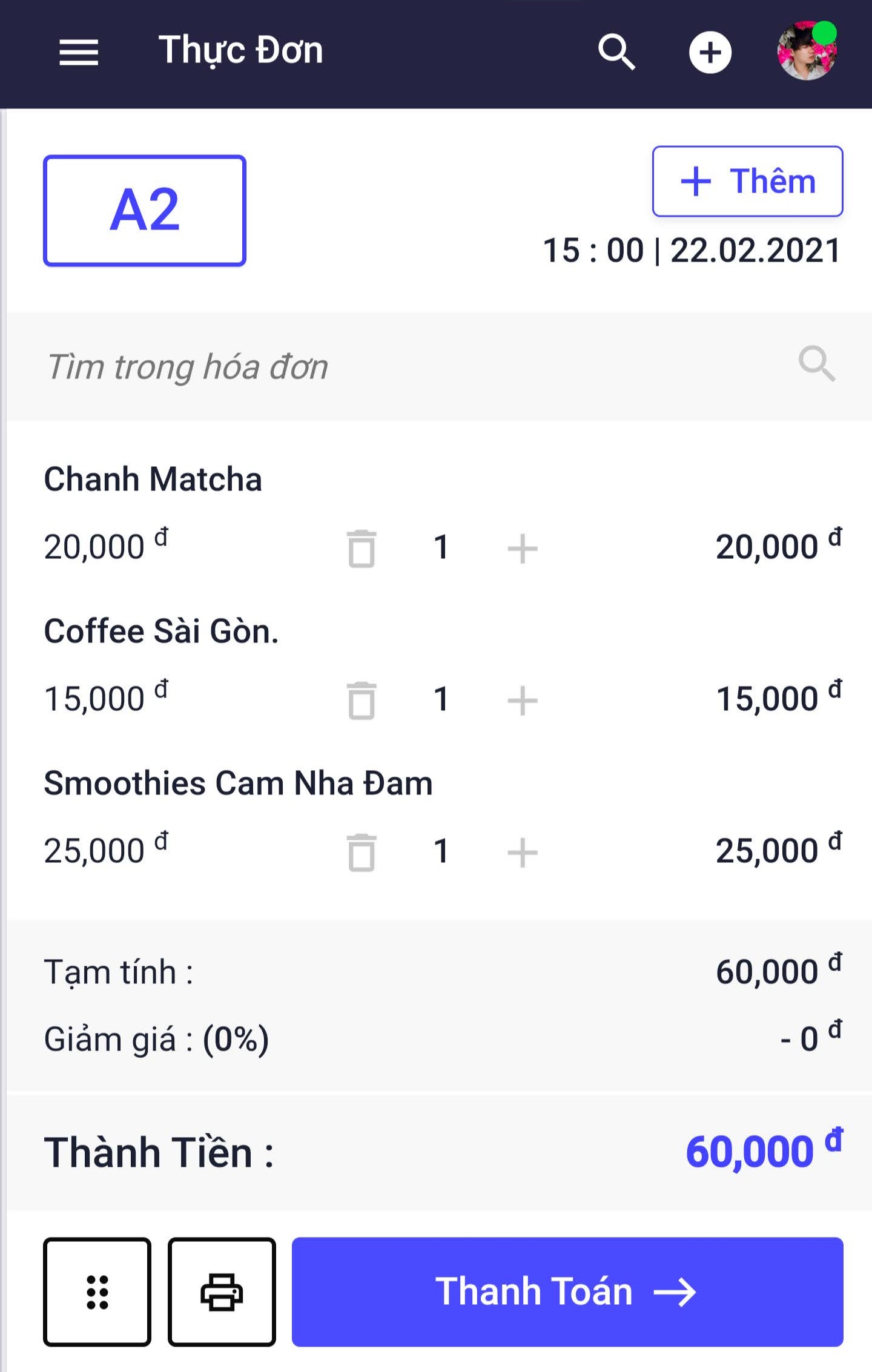 Phần mềm quán cà phê được Huỳnh Nhân Quốc phát triển