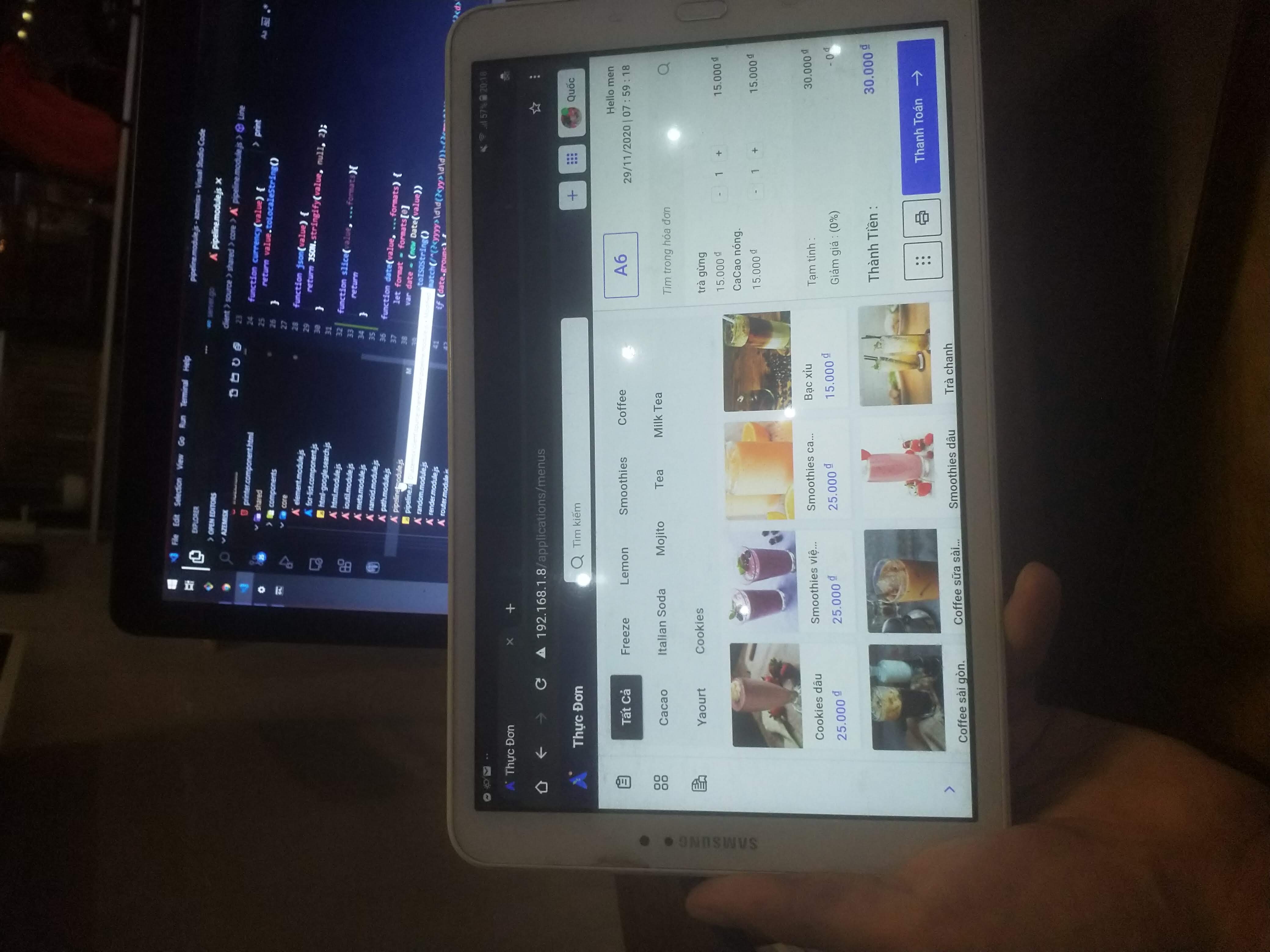 Phần mềm quán cà phê được Huỳnh Nhân Quốc phát triển