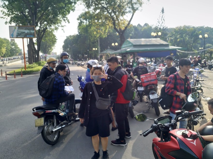 Một hình ảnh trong những năm tuổi trẻ của Huỳnh Nhân Quốc
