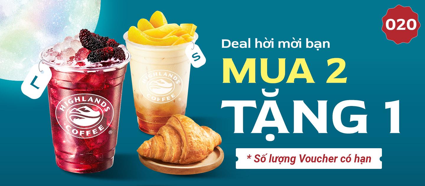 Mã Giảm Giá Mua 2 Tặng 1 Highlands Coffee